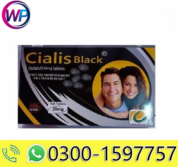 Cialis 20mg 6 Tablets Black Made In UK