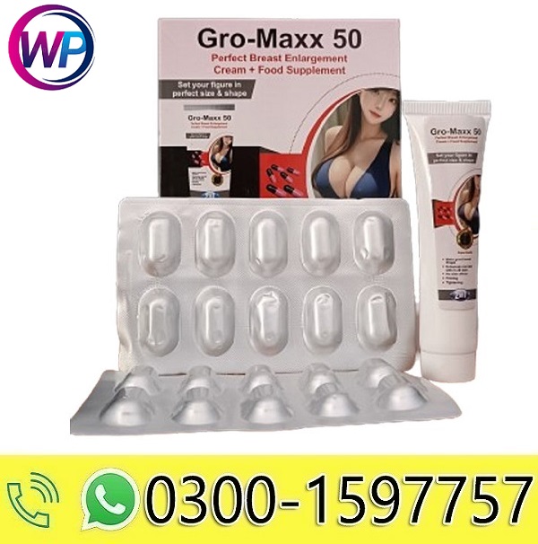 Gro-Maxx 50 Perfect Breast Enlargement Cream Capsules in Pakistan ...