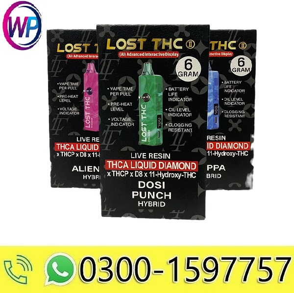 Lost THC THCA Liquid Diamond Disposable | 6g In Pakistan