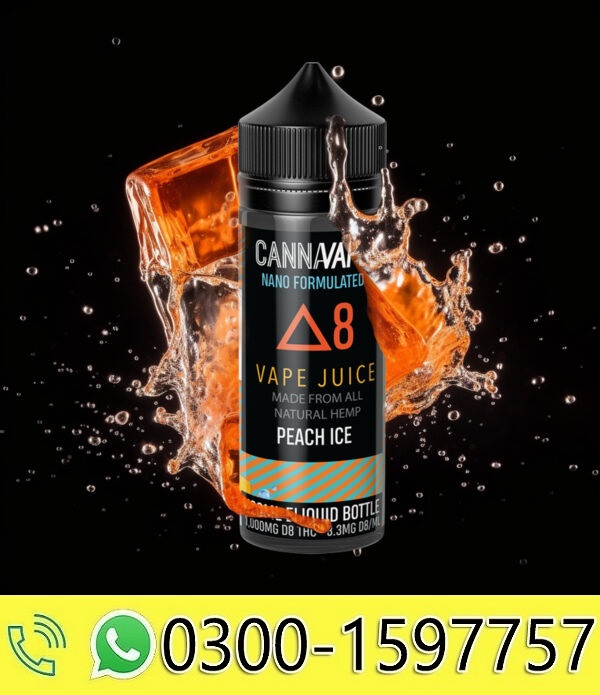 Peach Ice Delta 8 Vape Juice E-Liquid In Pakistan