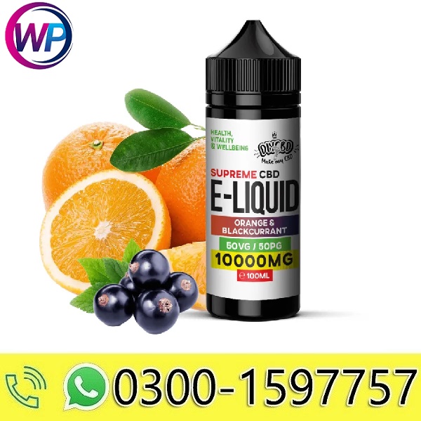 Supreme CBD E-Liquid 10000MG Orange  UK’s Best CBD Vape Oil In Pakistan