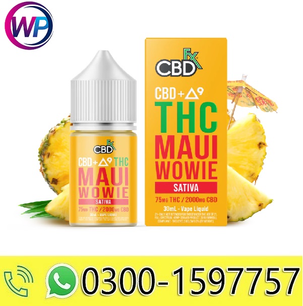 CBDfx Delta-9 THC + CBD Vape Juice: Maui Wowie (Sativa) In Pakistan